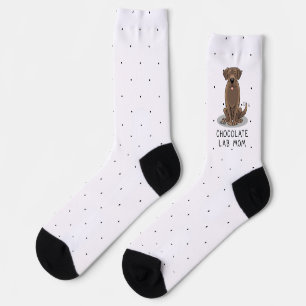 Chocolate Lab Mom Labrador Retriever Mom Dog Mom Socks