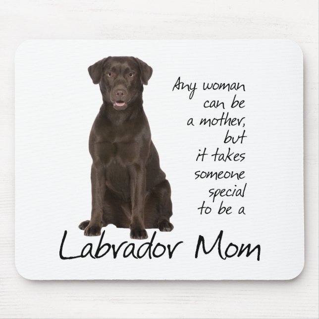 Chocolate Lab Mom Mouse Pad (Front)
