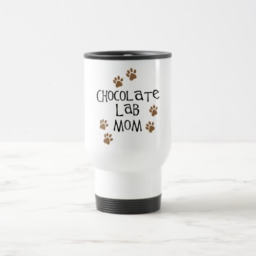 Chocolate Lab Mom Travel Mug