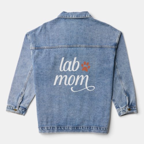 Chocolate Lab Mom Women Labrador Retriever Mama  Denim Jacket