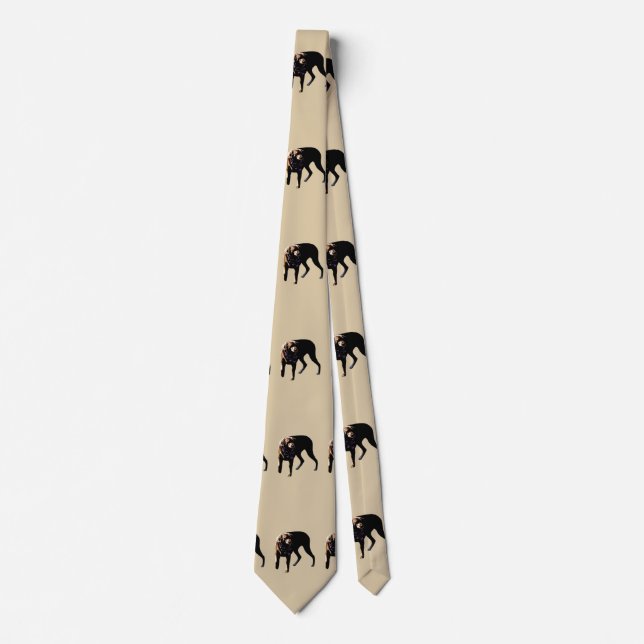 Chocolate Lab Neck Tie (Front)