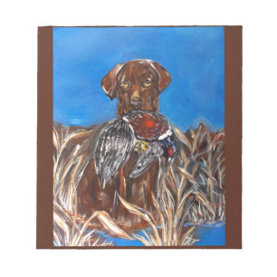 CHOCOLATE LAB NOTEPAD