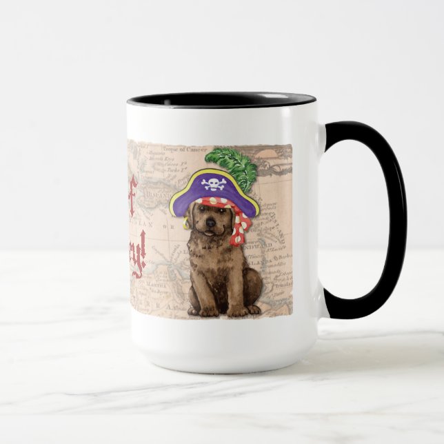 Chocolate Lab Pirate Mug (Right)