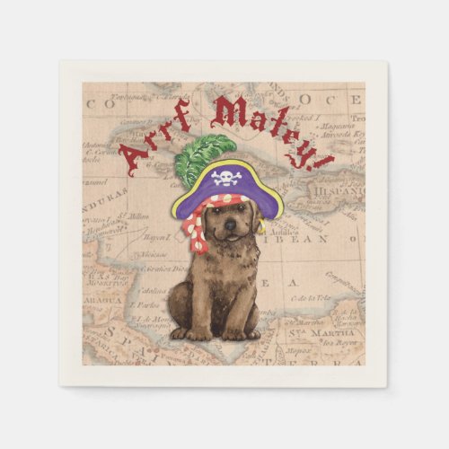 Chocolate Lab Pirate Napkins