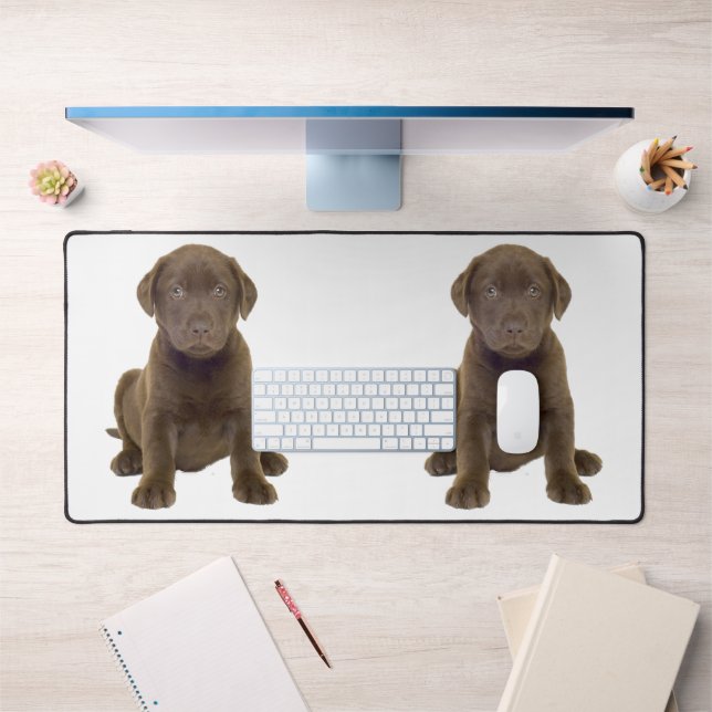 Chocolate Lab Puppy Desk Mat (Office 1)