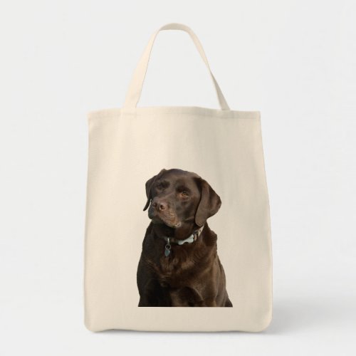 Chocolate Lab Puppy Dog Brown Labrador Retriever Tote Bag