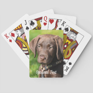 Chocolate Lab Puppy Dog Poker Cards