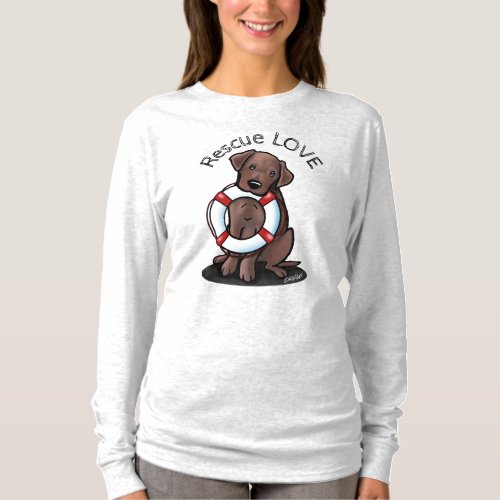 Chocolate Lab Rescue T_Shirt