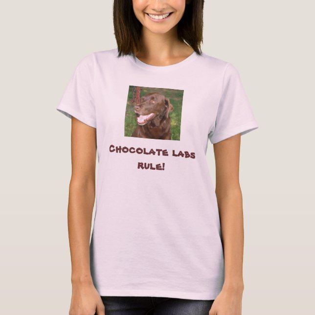 .Chocolate lab rule shirt (Front)