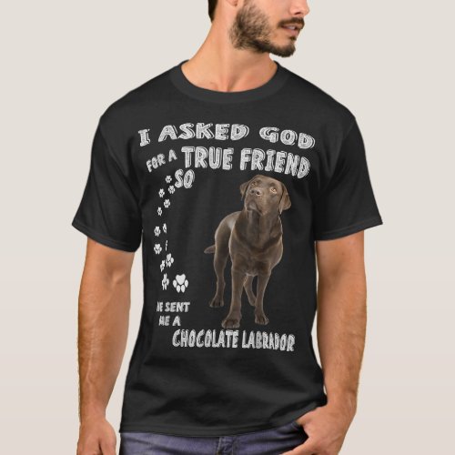 Chocolate Lab Saying Mom Dad Print Labrador Retri T_Shirt