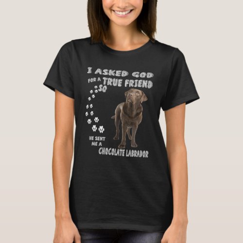 Chocolate Lab Saying Mom Dad Print Labrador Retri T_Shirt