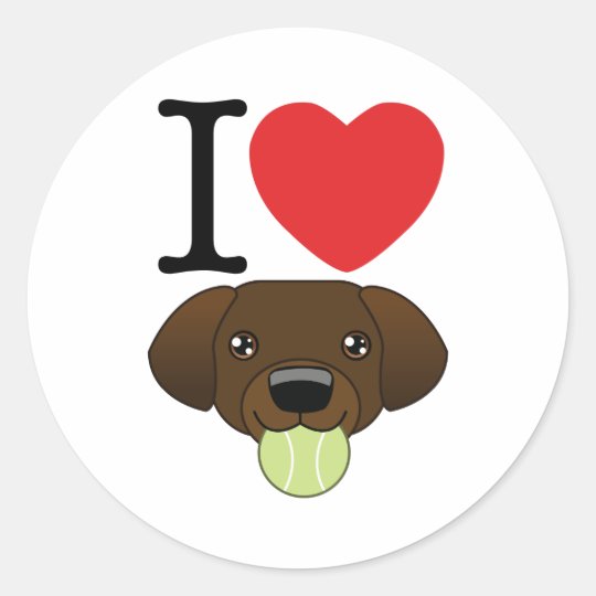 Chocolate Lab Stickers