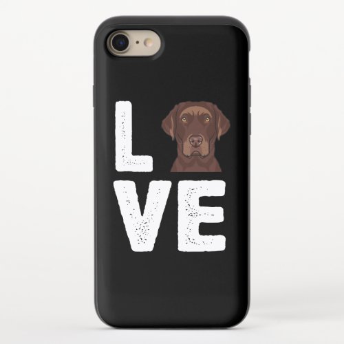 Chocolate Lab Sweat I Love My Chocolate Labrador iPhone 87 Slider Case