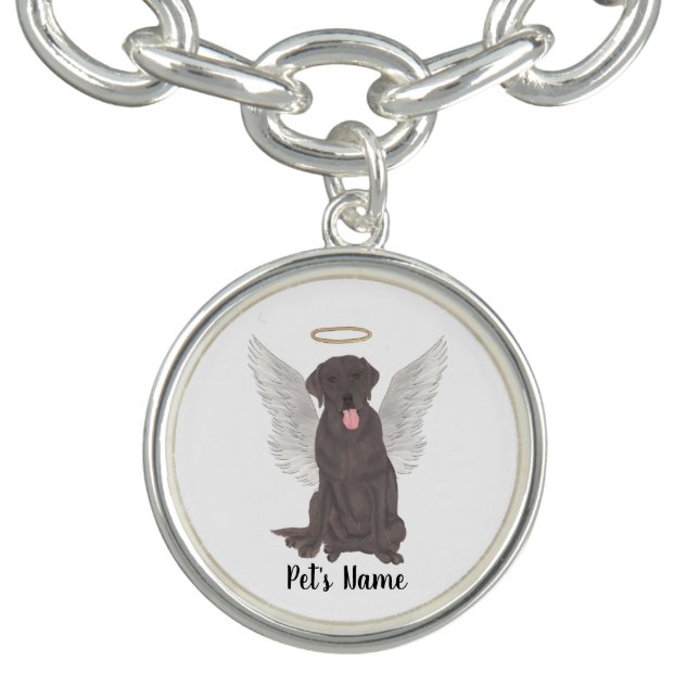 Chocolate Lab Sympathy Memorial Bracelet (Design)