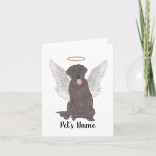 Chocolate Lab Sympathy Memorial Card