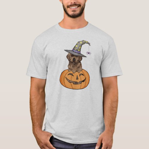 Chocolate Lab Witch T_Shirt