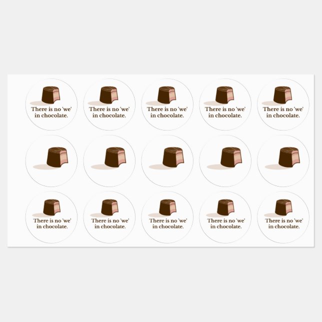 Chocolate Labels (Sheet)