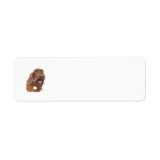 Chocolate Labradoodle Label