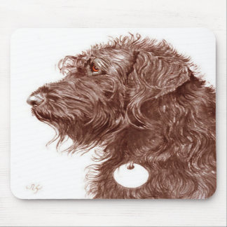 Chocolate Labradoodle MOusepad