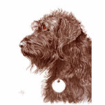 Chocolate Labradoodle Sculpture<br><div class="desc">Chocolate Labradoodle</div>