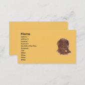 Chocolate Labradoodle Xena Business Cards (Front/Back)