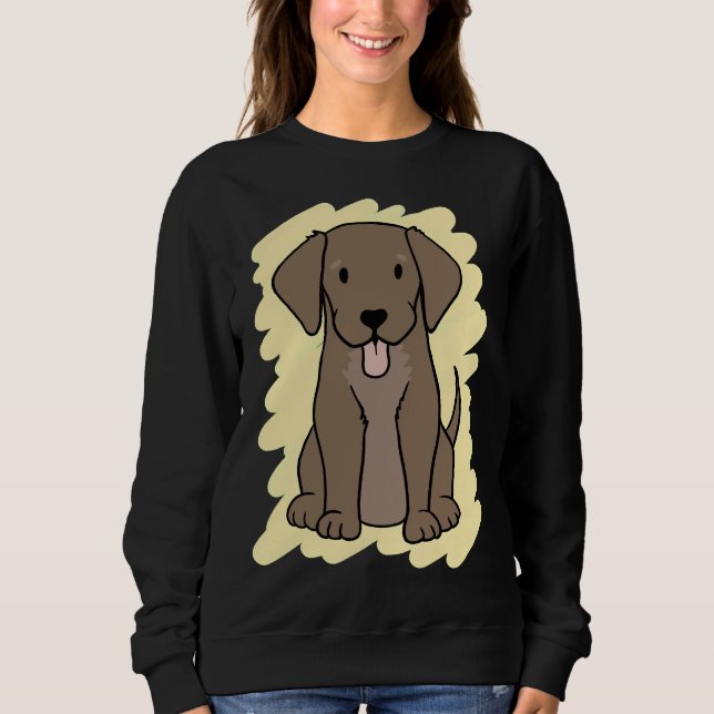 Chocolate Labrador 29 Sweatshirt (Front)