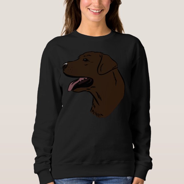 Chocolate Labrador 46 Sweatshirt (Front)