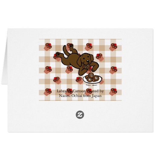 Chocolate Labrador and Doughnuts! (Back Horizontal)
