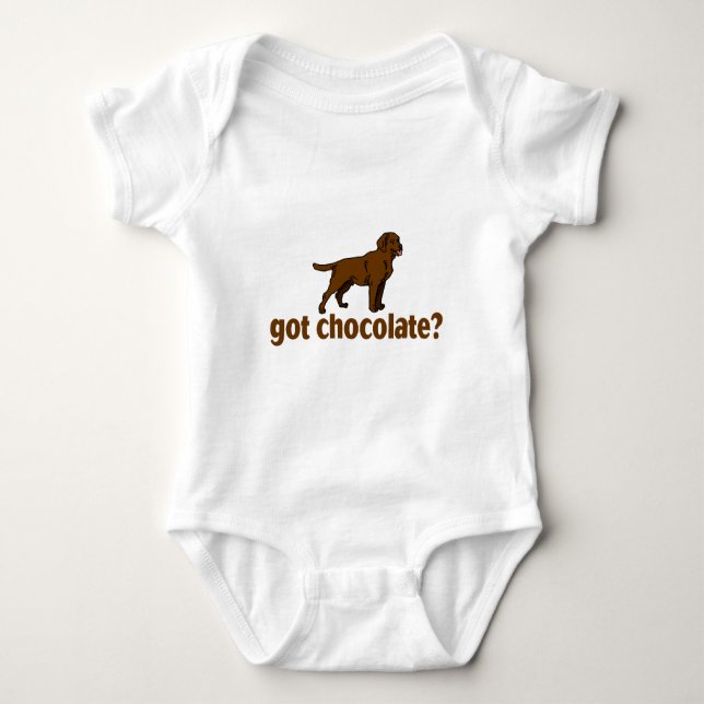 Chocolate Labrador Baby Bodysuit (Front)