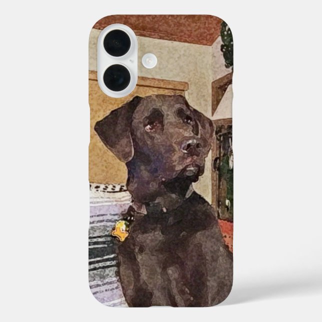 Chocolate Labrador Case-Mate iPhone Case (Back)