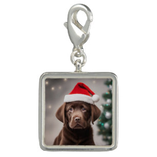 Chocolate Labrador Charm