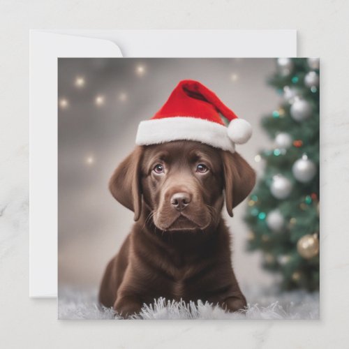 Chocolate Labrador Christmas