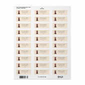 Chocolate Labrador Dog Address Label (Full Sheet)
