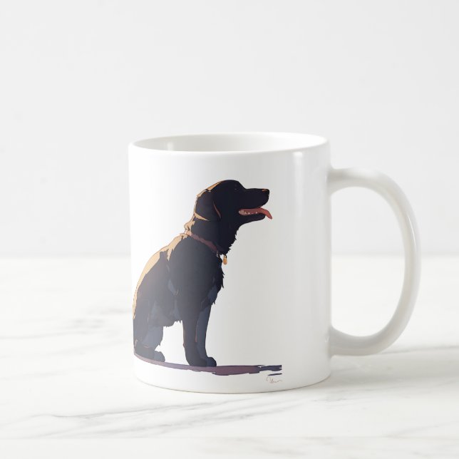 Chocolate Labrador Dog Family Coffee Mug (Right)