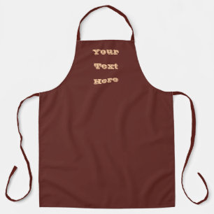 Chocolate Labrador Dog Fur Brown Solid Color Apron