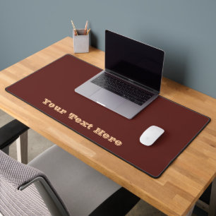 Chocolate Labrador Dog Fur Brown Solid Color Desk Mat