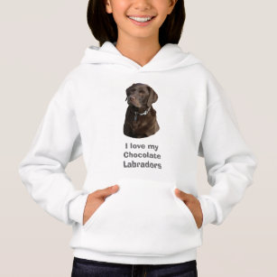 Chocolate Labrador Dog Image Funny Hoodie New Design Sweater Hooded Sweatshirt 
