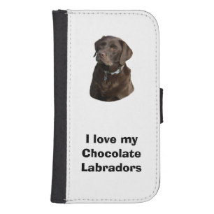 Chocolate Labrador dog photo portrait Wallet Phone Case For Samsung Galaxy S4