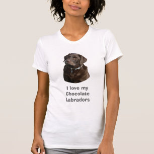 Chocolate Labrador dog photo portrait T-Shirt