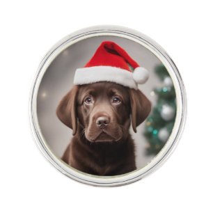 Chocolate Labrador Lapel Pin
