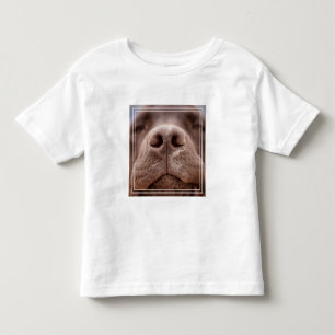 Chocolate Labrador Nose Closeup Toddler T-shirt