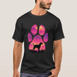 Chocolate Labrador Paw Mom Dad Dog  Women Men T-Shirt