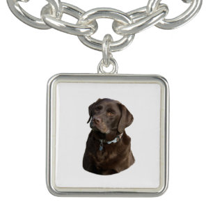 Chocolate Labrador photo portrait Bracelet