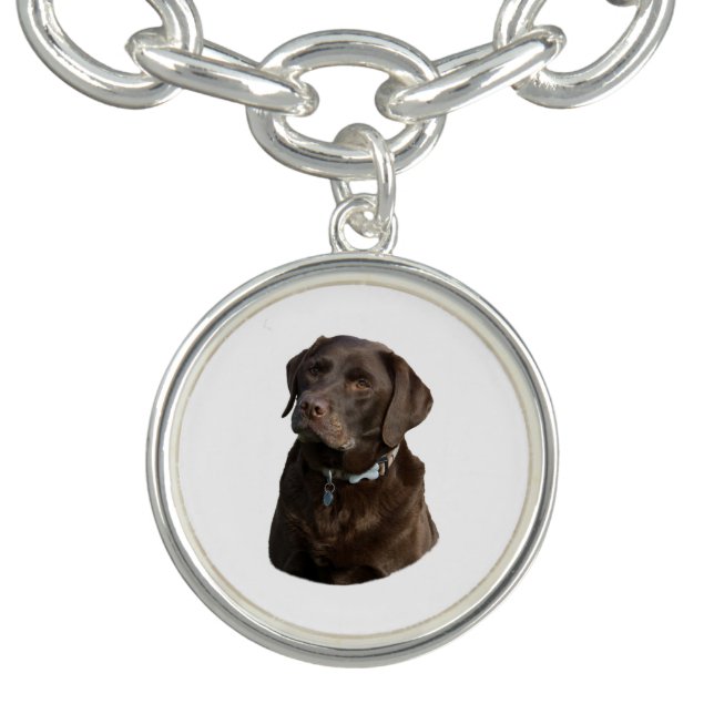 Chocolate Labrador photo portrait Bracelet (Design)