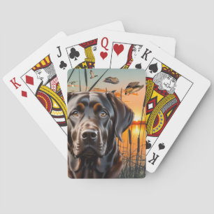 Chocolate Labrador Playing Cards, Labrador Poker Cards