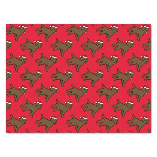 Chocolate Labrador Puppy Christmas Tissue Paper