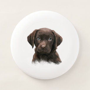Chocolate Labrador Puppy Wham-O Frisbee