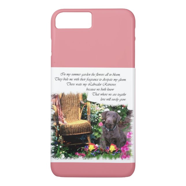 Chocolate Labrador Retriever Art Case-Mate iPhone Case (Back)