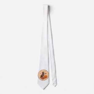 Chocolate Labrador Retriever Boo! Neck Tie