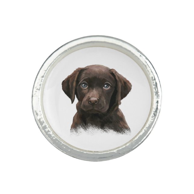 Chocolate Labrador Retriever Brown Ring (Front)